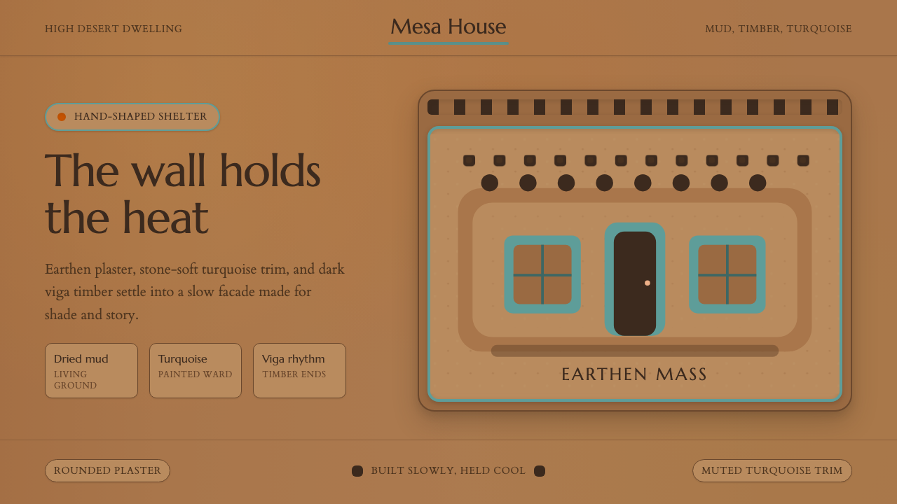 Adobe Pueblo Southwest design style