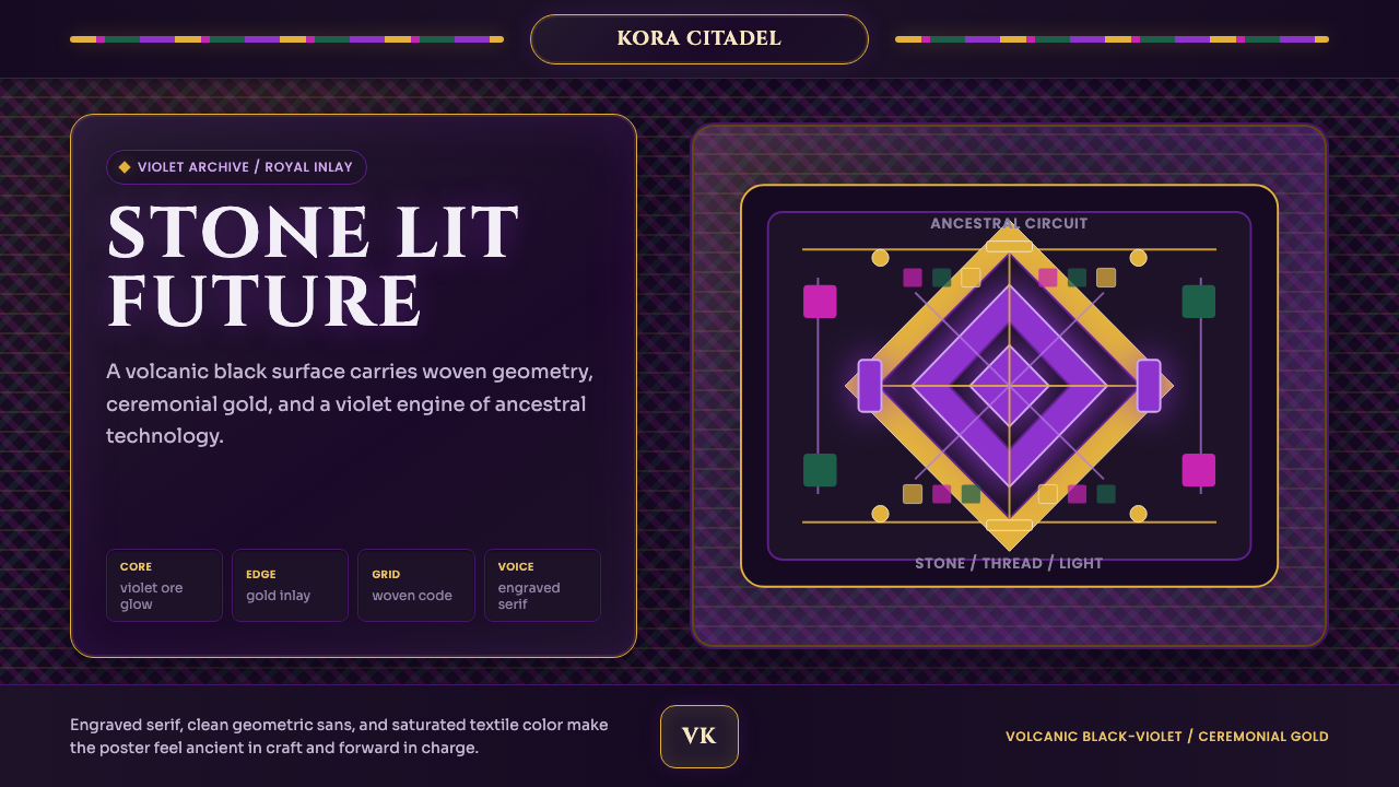 Africanfuturism Vibranium design style — example