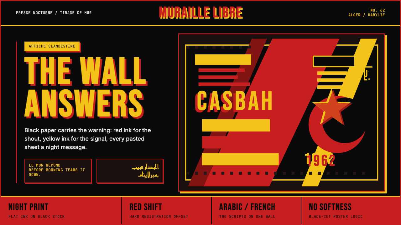 Algerian Casbah Poster (1954–1962) design style