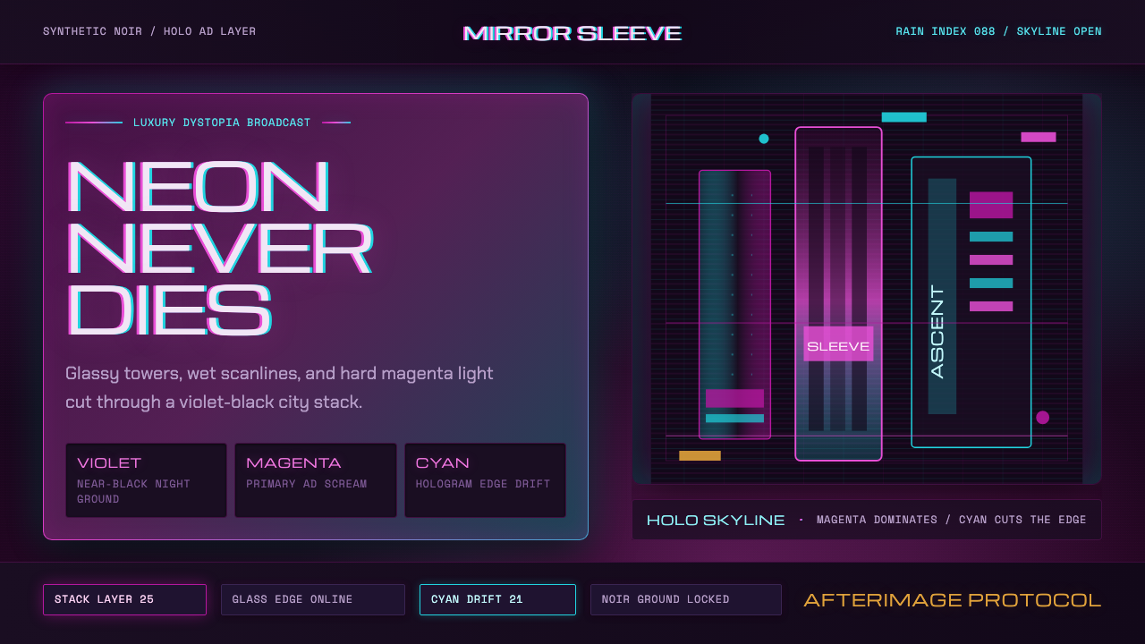 Altered Carbon design style — example