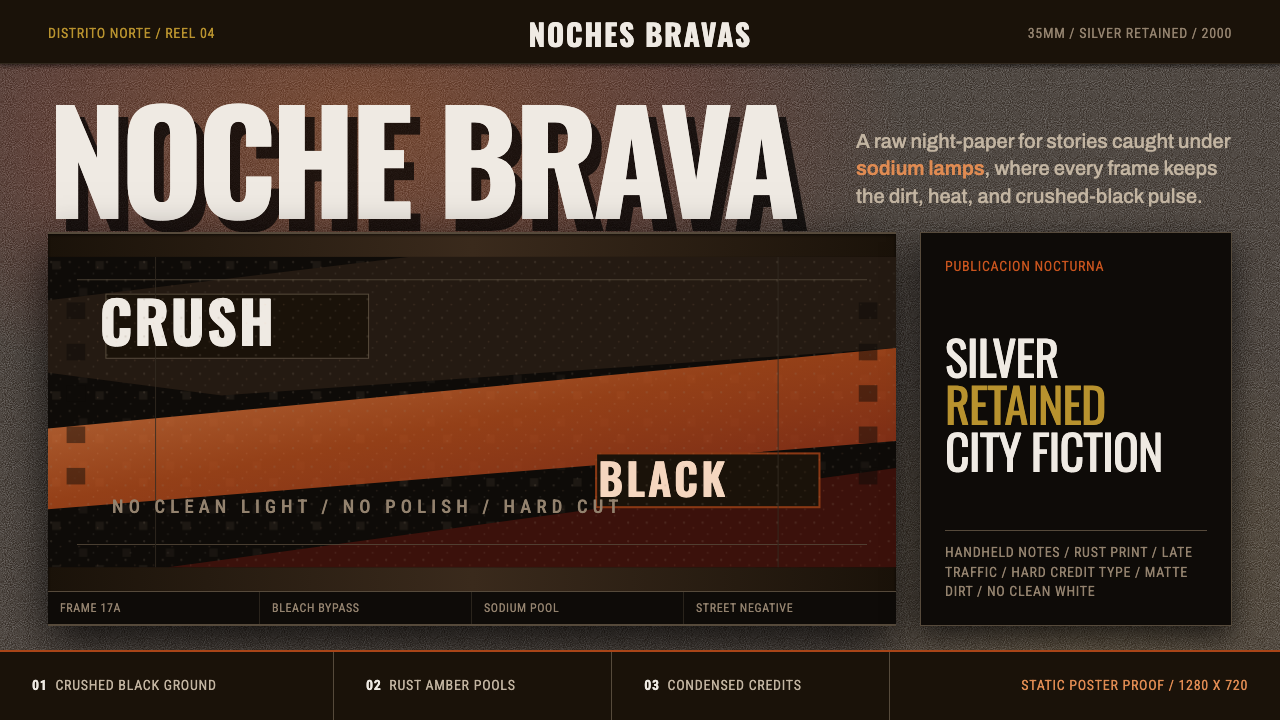 Amores Perros New Wave design style — example