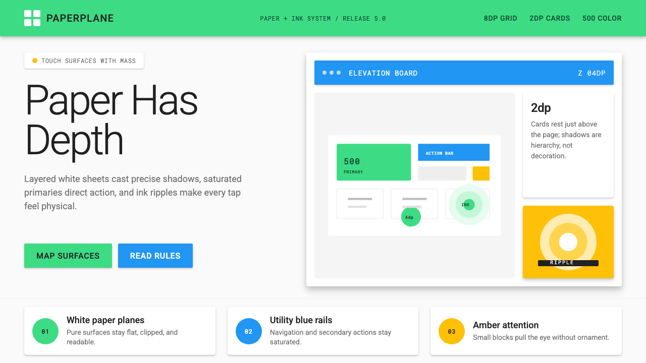 Android Lollipop (Material 1.0) design style