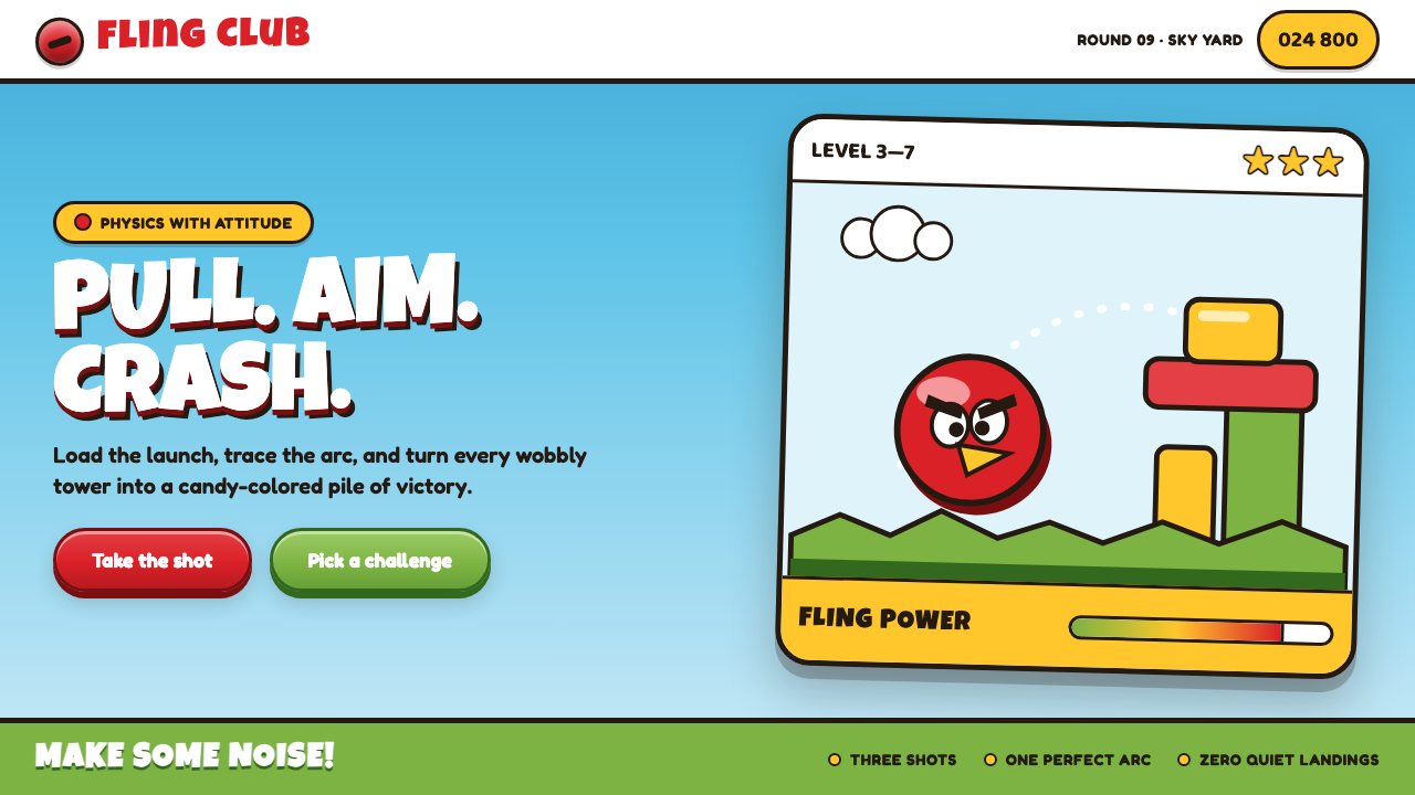 Angry Birds (2009) design style
