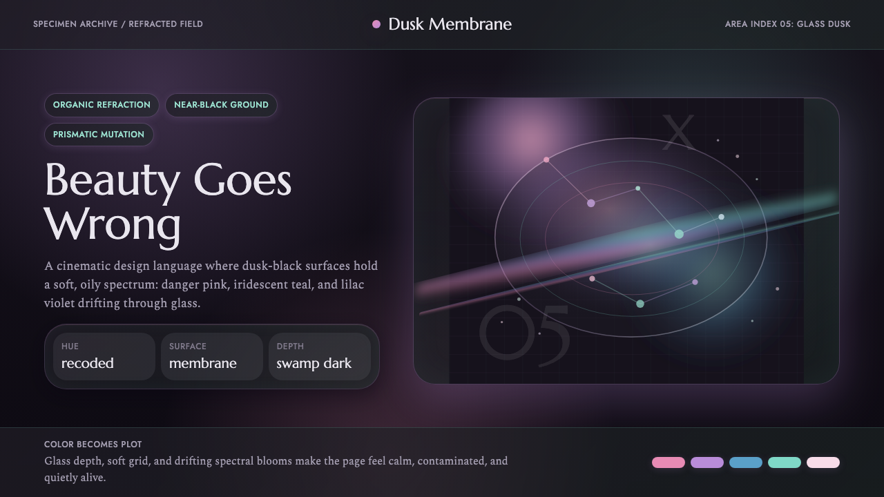Annihilation (The Shimmer) design style — example