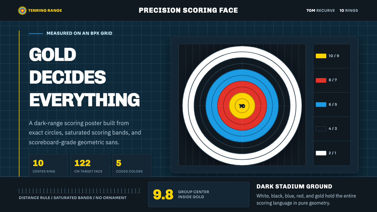 Olympic Archery design style — example