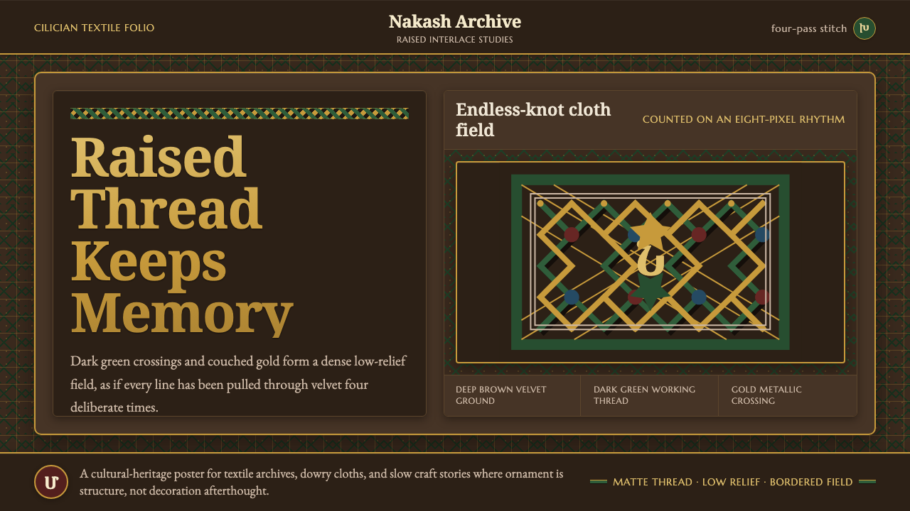 Armenian Marash Interlace Embroidery 设计风格示例