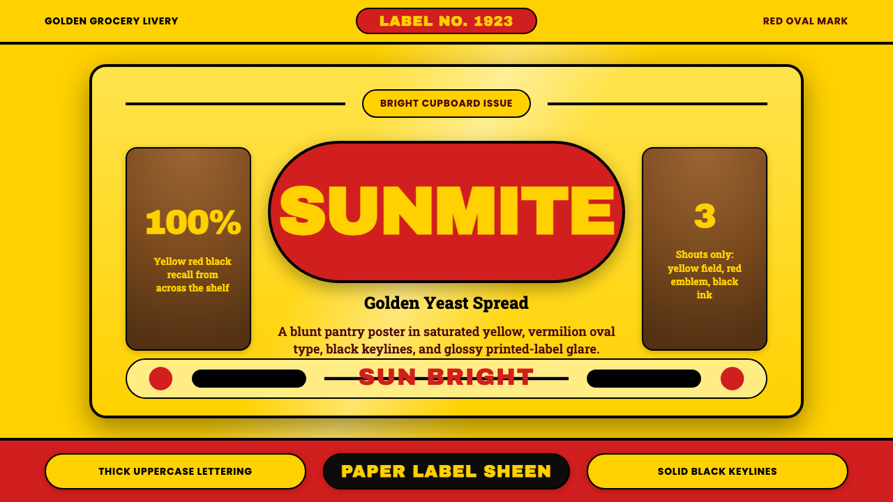 Vegemite Jar Label (1923) 设计风格示例