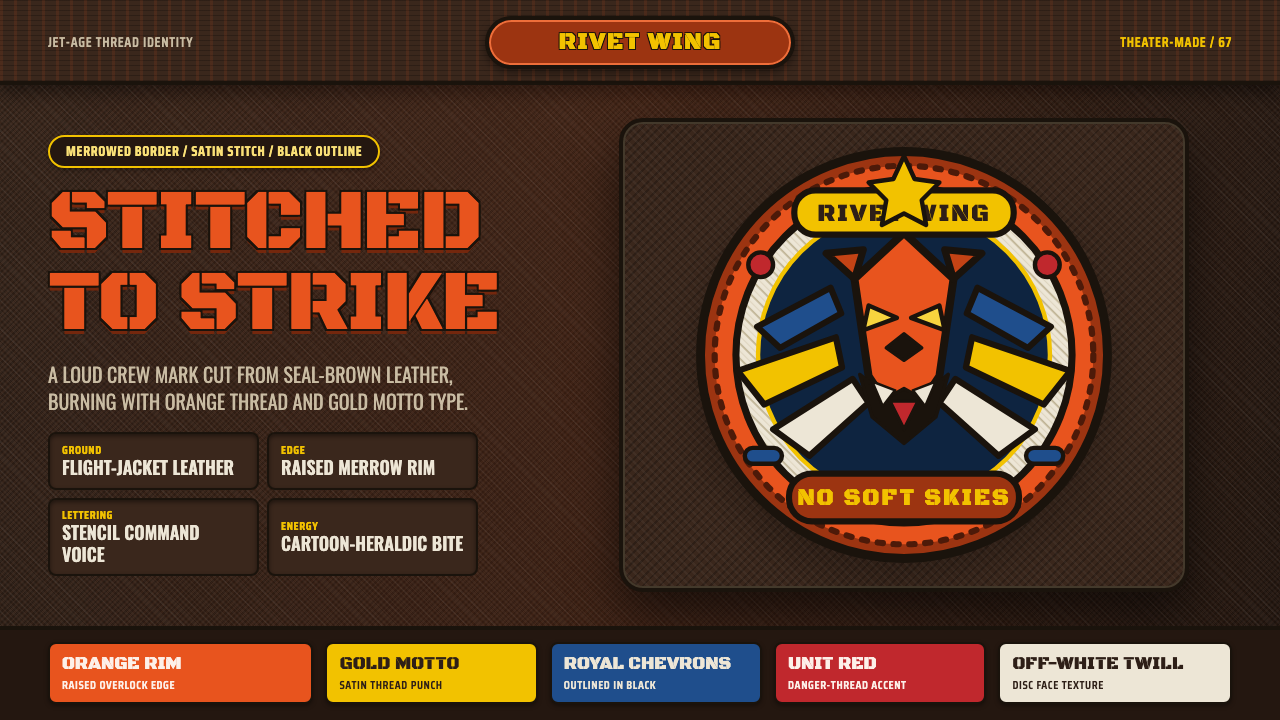 Squadron Patch design style — example