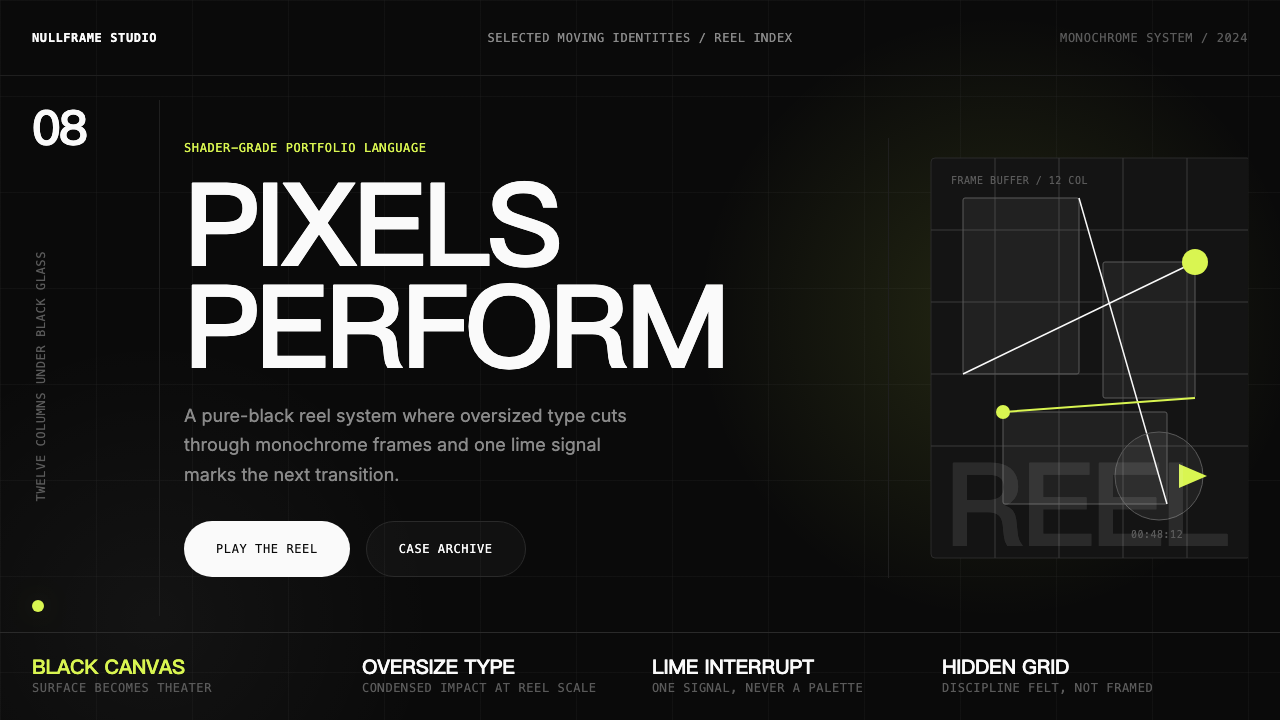 Awwwards Swiss Portfolio 设计风格示例