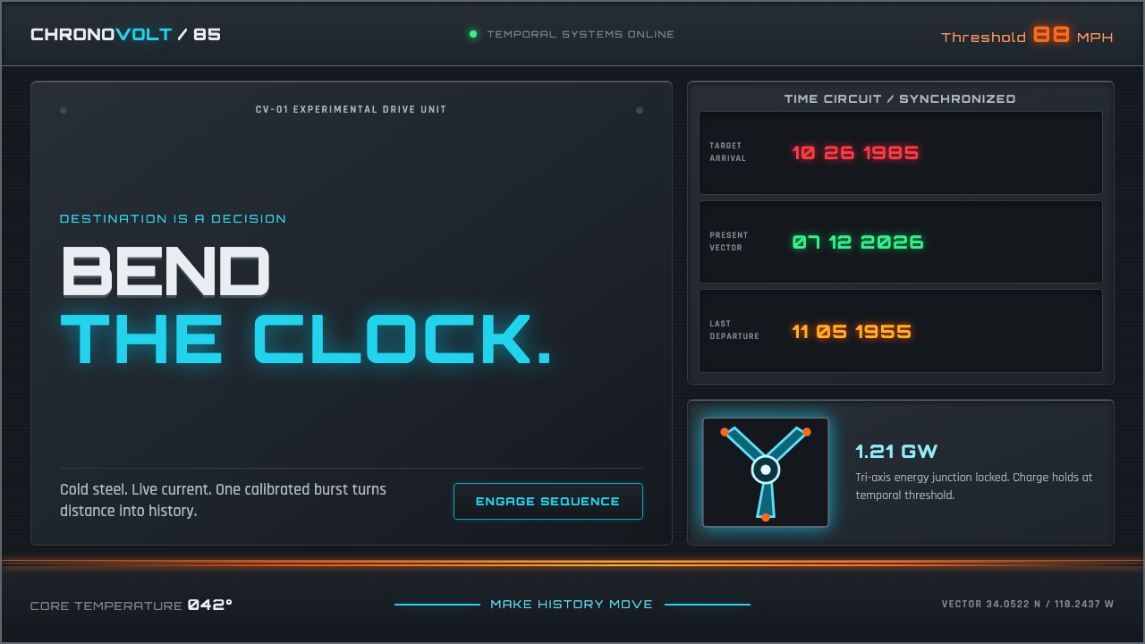 Back to the Future (1985) design style — example