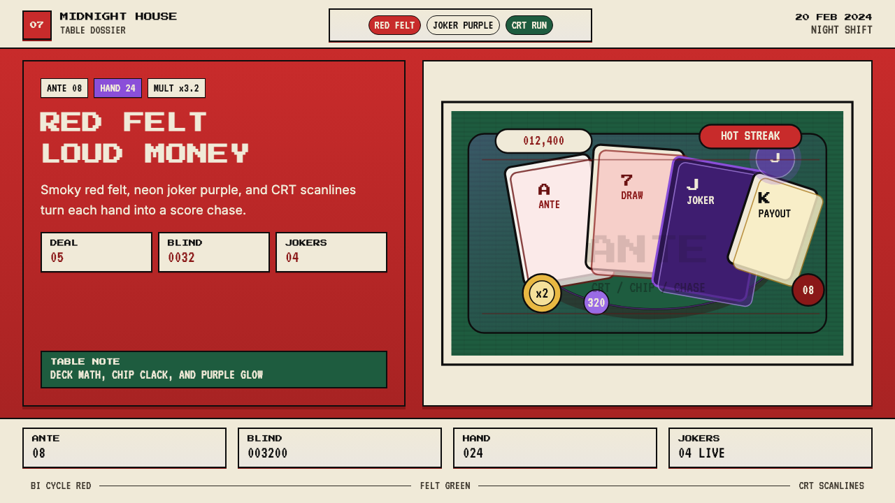 Balatro Poker Roguelike design style
