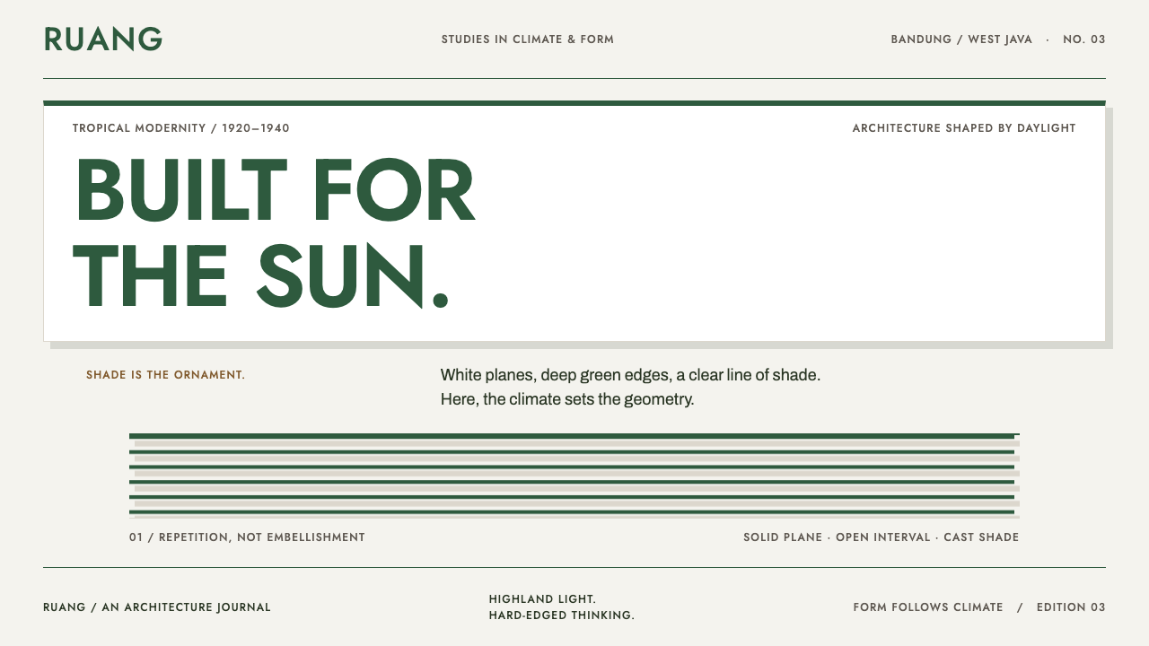 Bandung Tropical Art Deco design style — example