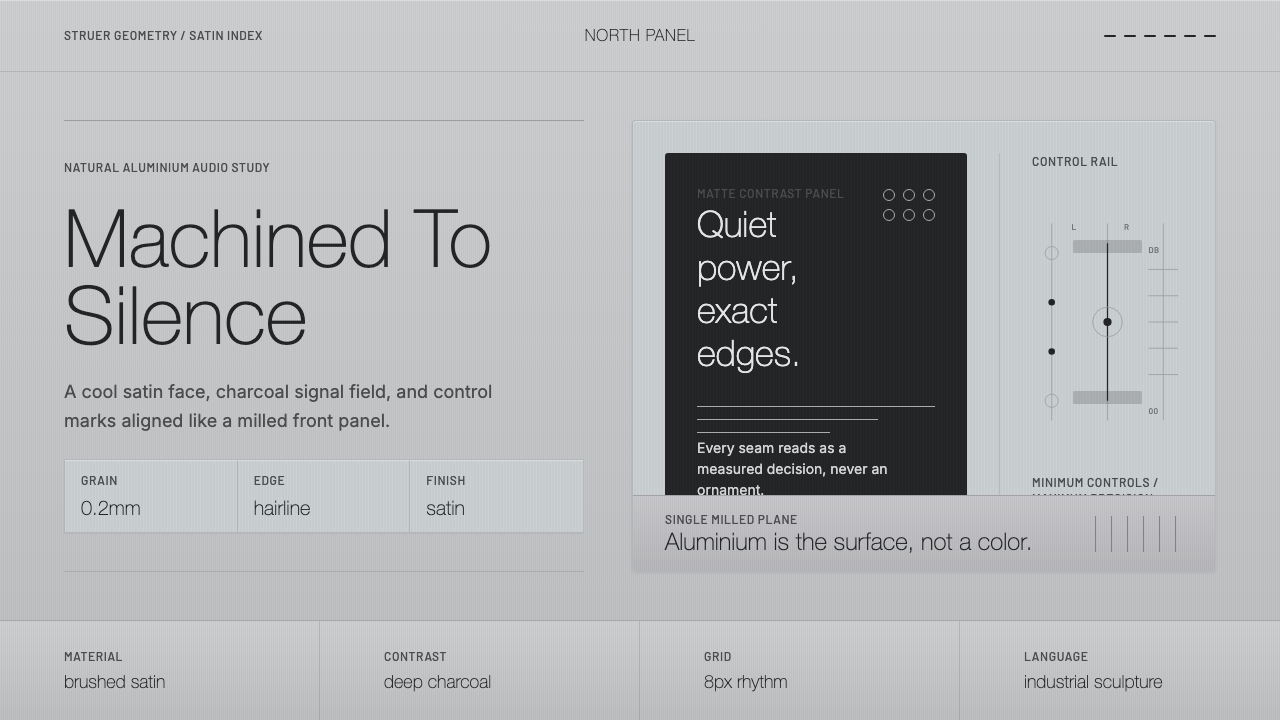 Bang & Olufsen Aluminium design style