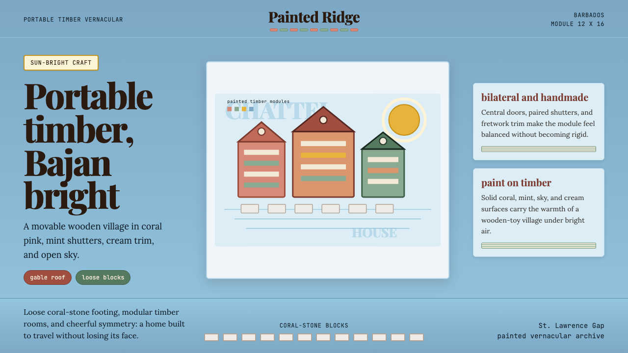 Barbadian Chattel House design style — example