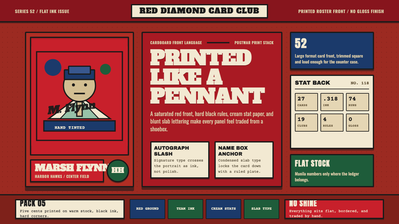 Topps Baseball Card design style