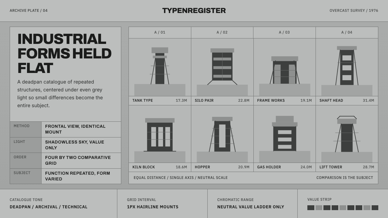 Bechers Industrial Typology 设计风格示例