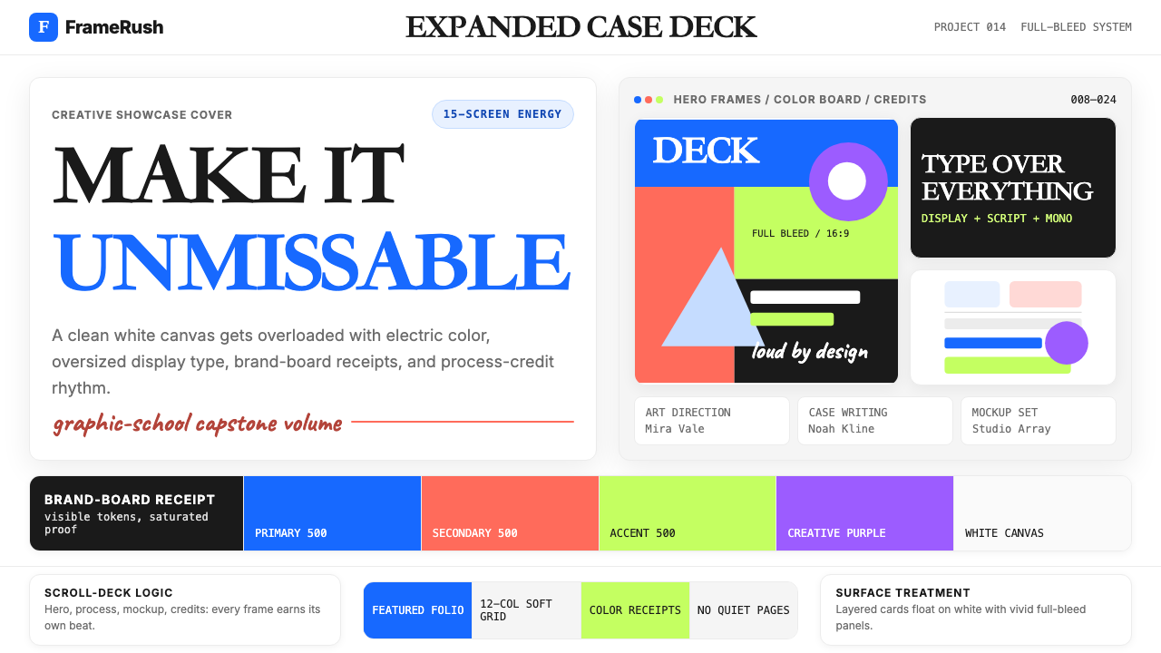 Behance Maximalist Portfolio design style