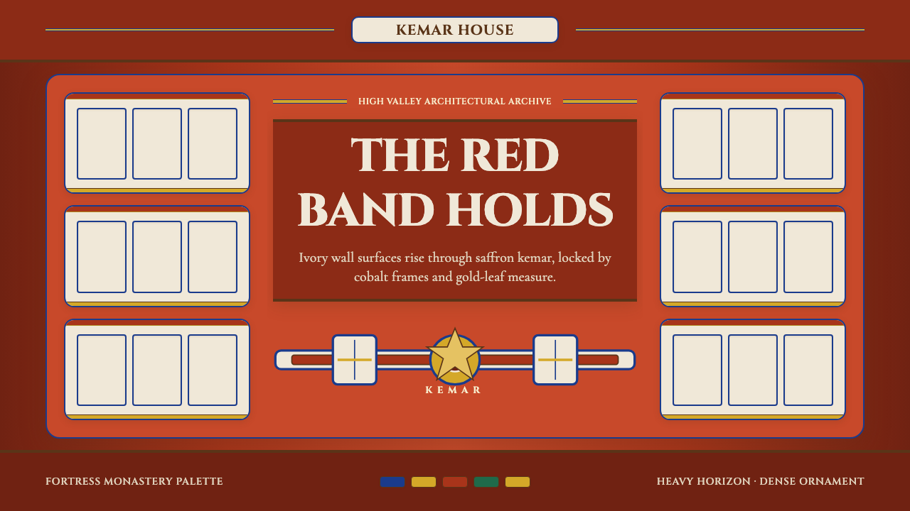 Bhutanese Dzong (Fortress Red) design style