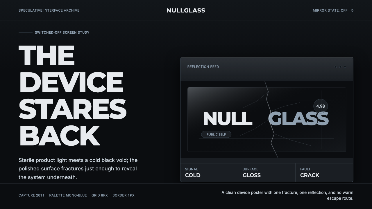 Black Mirror design style