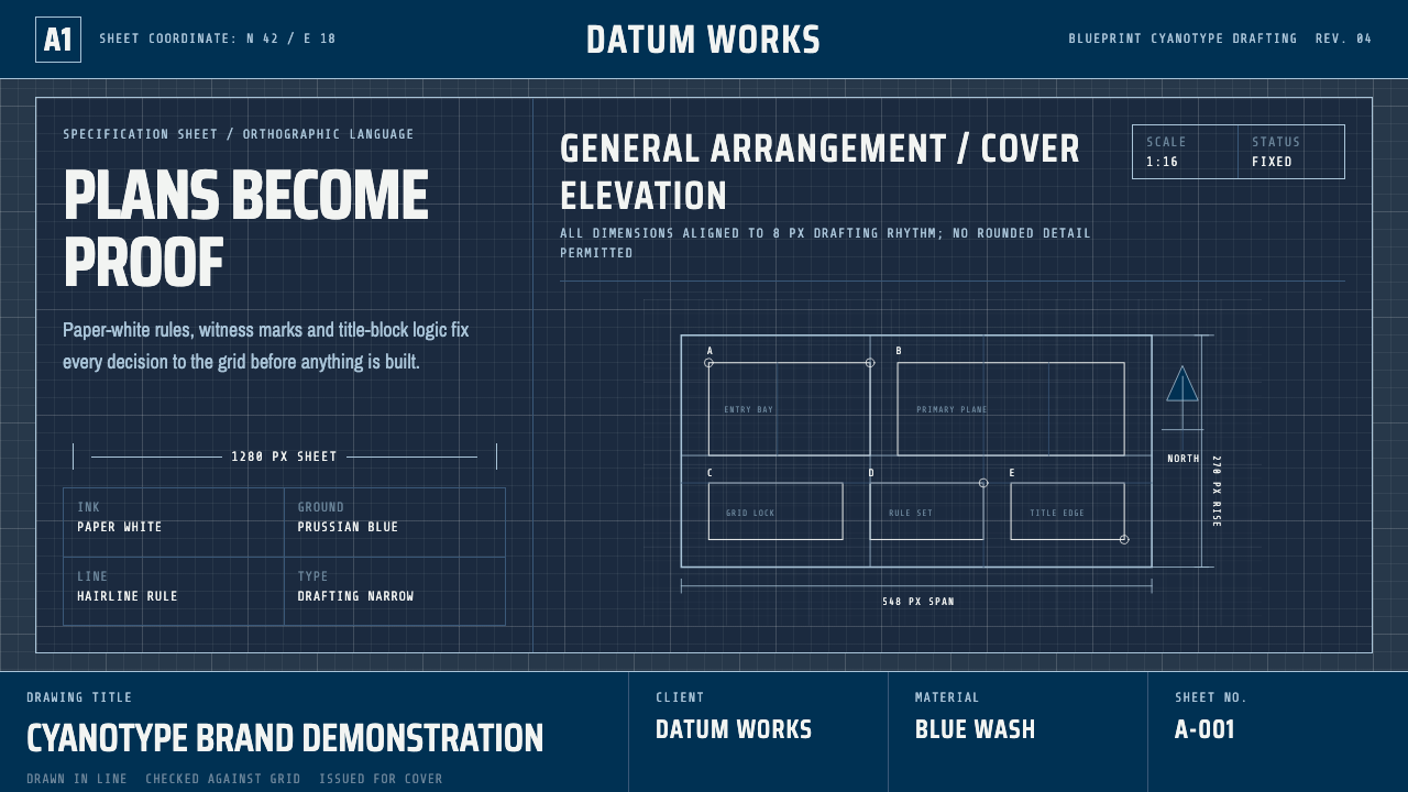 Architectural Blueprint design style