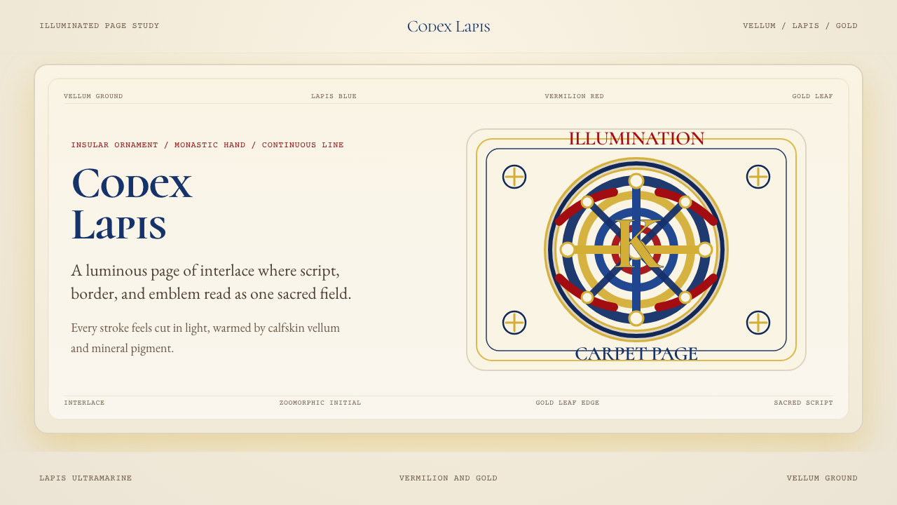 Book of Kells Celtic (800) design style