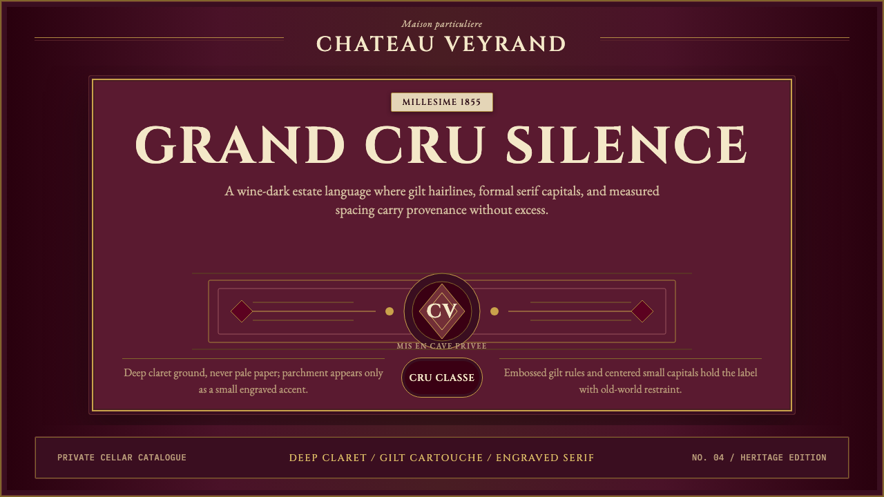 Bordeaux Wine Château design style