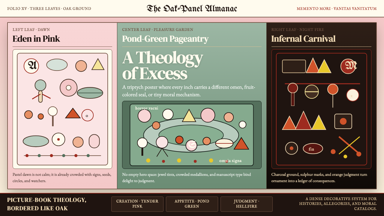 Bosch — Garden of Earthly Delights design style