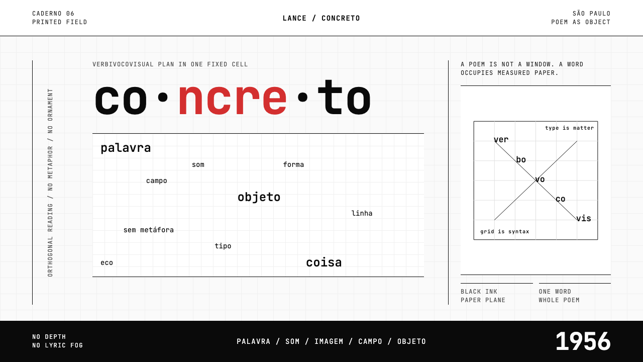 Brazilian Concrete Poetry design style