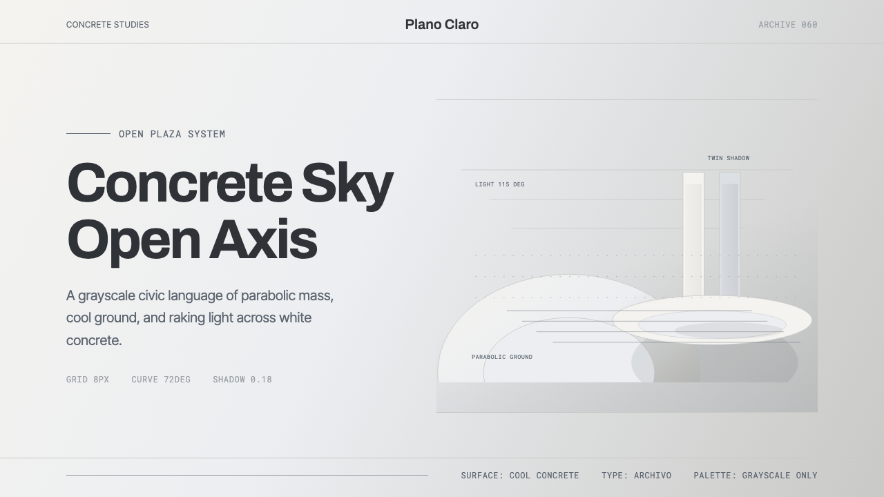 Niemeyer Concrete Grayscale design style