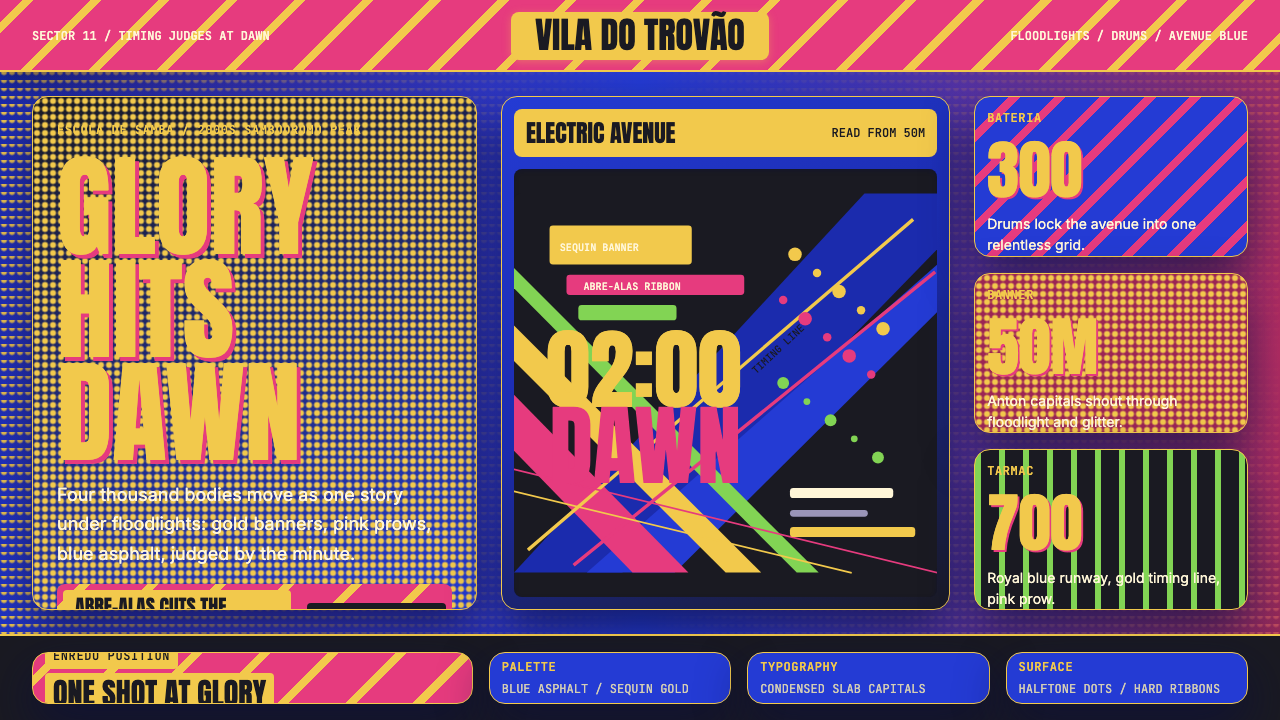Brazilian Samba School (2000s Carnaval) design style