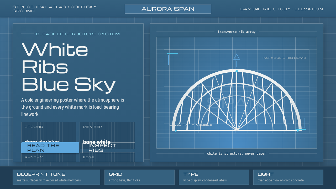 Calatrava White Ribs design style — example