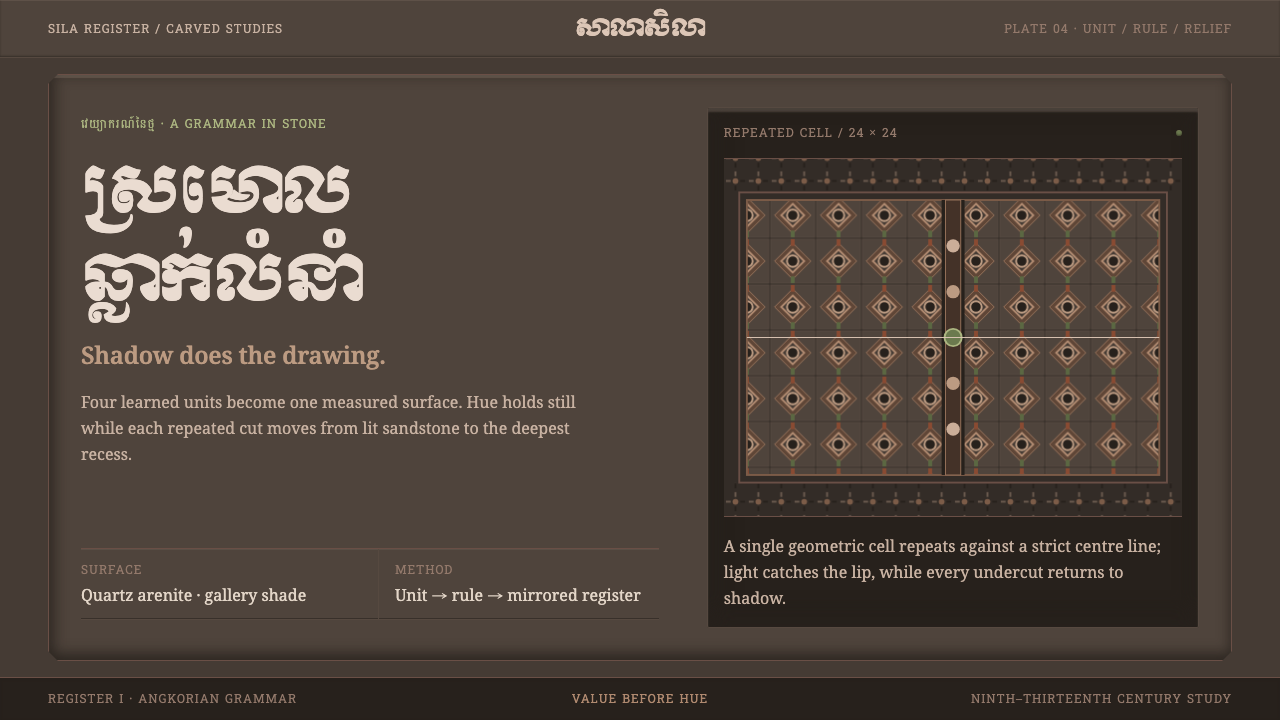 Khmer Kbach Motif design style — example