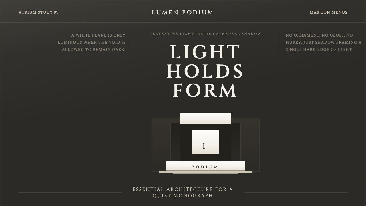 Campo Baeza Luminous White design style