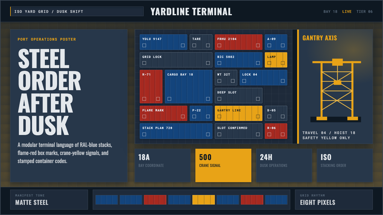 Container Port design style