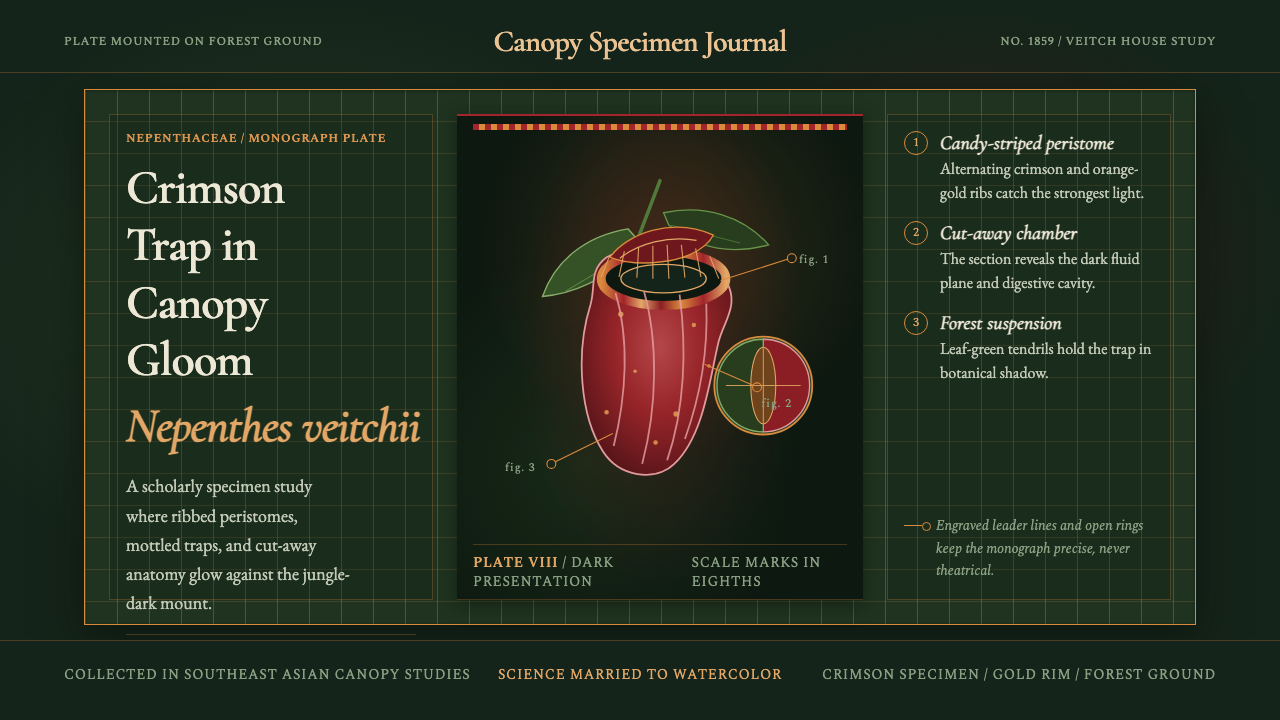 Carnivorous Pitcher Plant design style