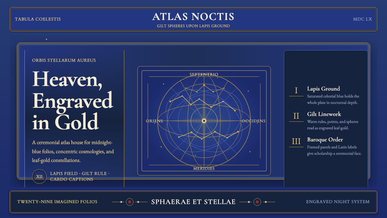 Cellarius Celestial Atlas design style