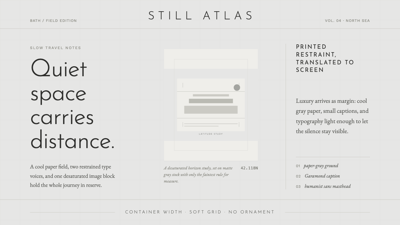Cereal Magazine Minimal design style — example