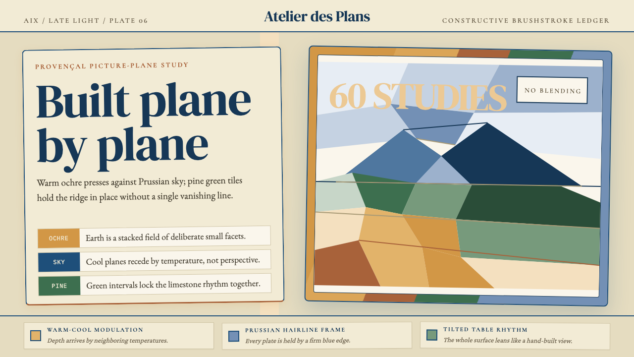 Cézanne — Mont Sainte-Victoire design style