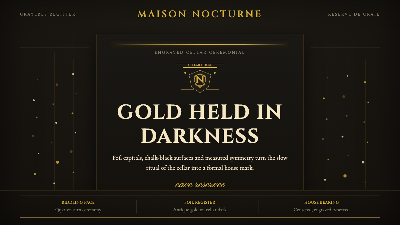 Champagne Maison design style