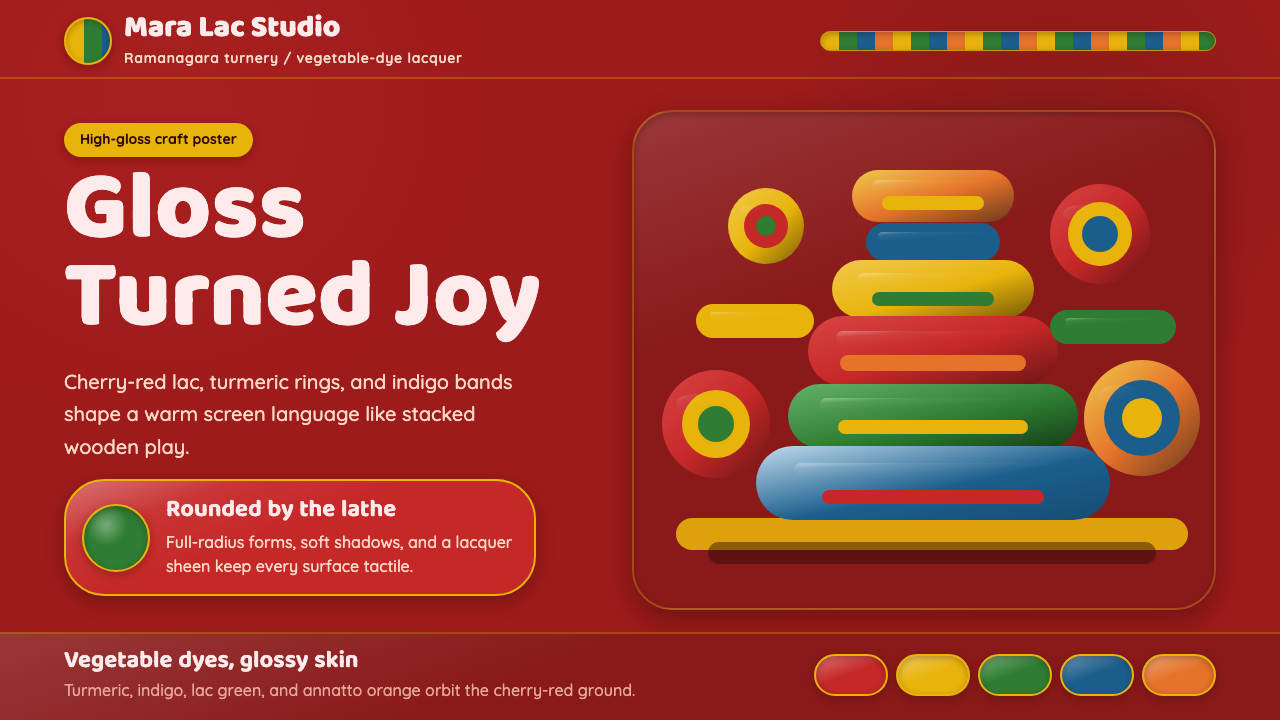 Channapatna Lacquered Toys design style
