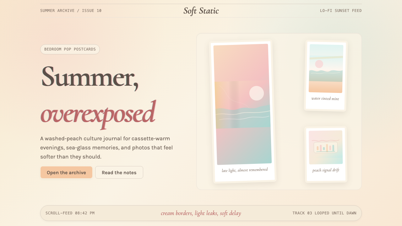 Chillwave Tumblr design style