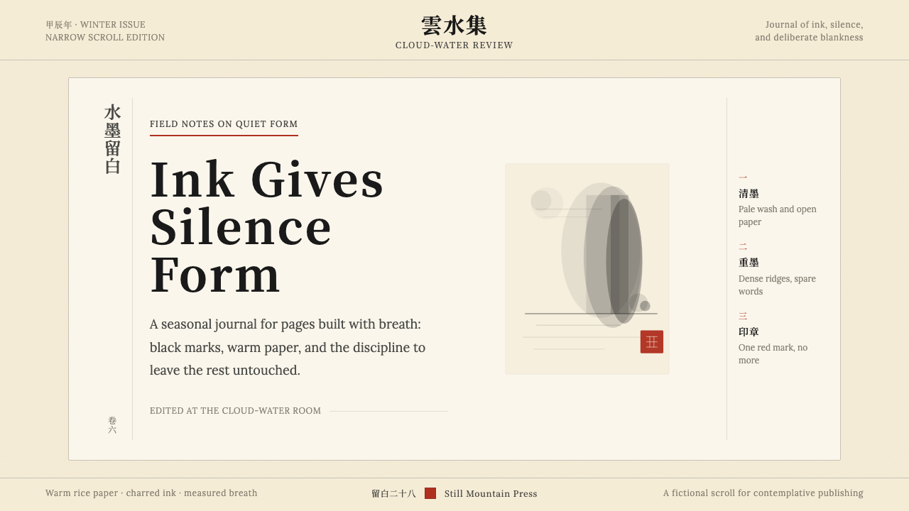 Chinese Ink Wash 水墨 design style