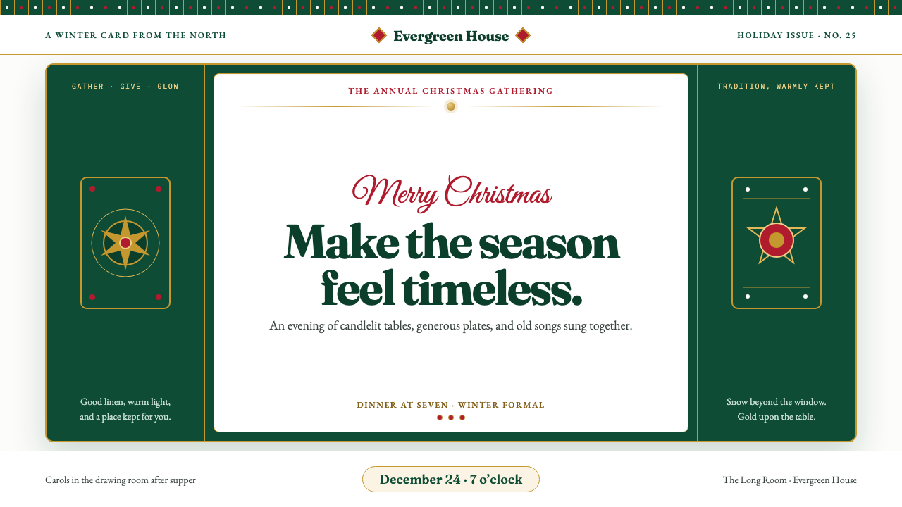 Christmas Classic design style — example