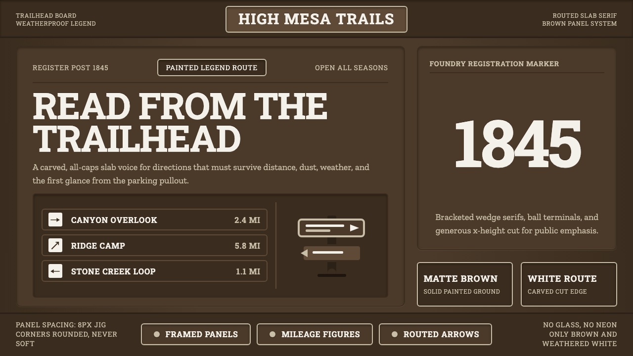 Clarendon Slab Serif design style — example