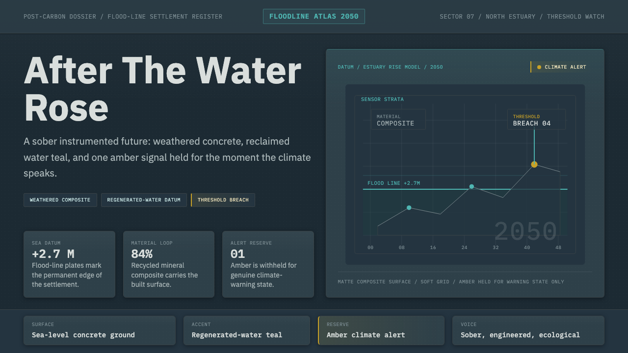 Cli-Fi 2050 design style
