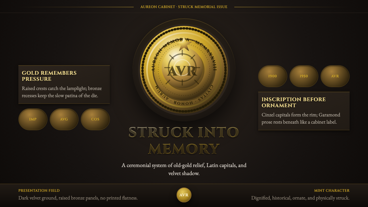 Commemorative Coin design style