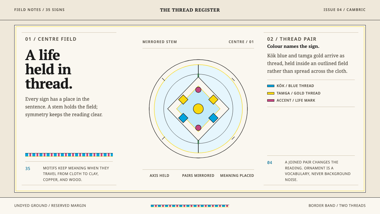 Crimean Tatar Ornek design style