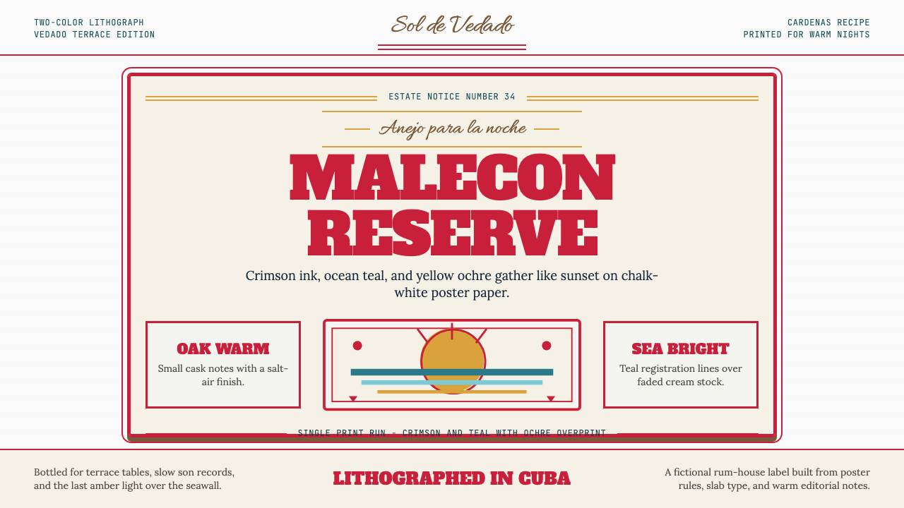 Havana Club Cuban Rum design style