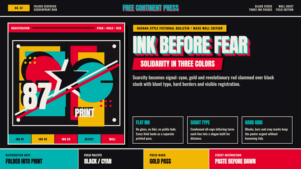 Cuban OSPAAAL Tricontinental Poster design style