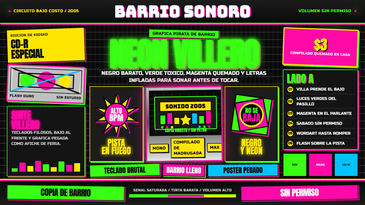 Cumbia Villera design style